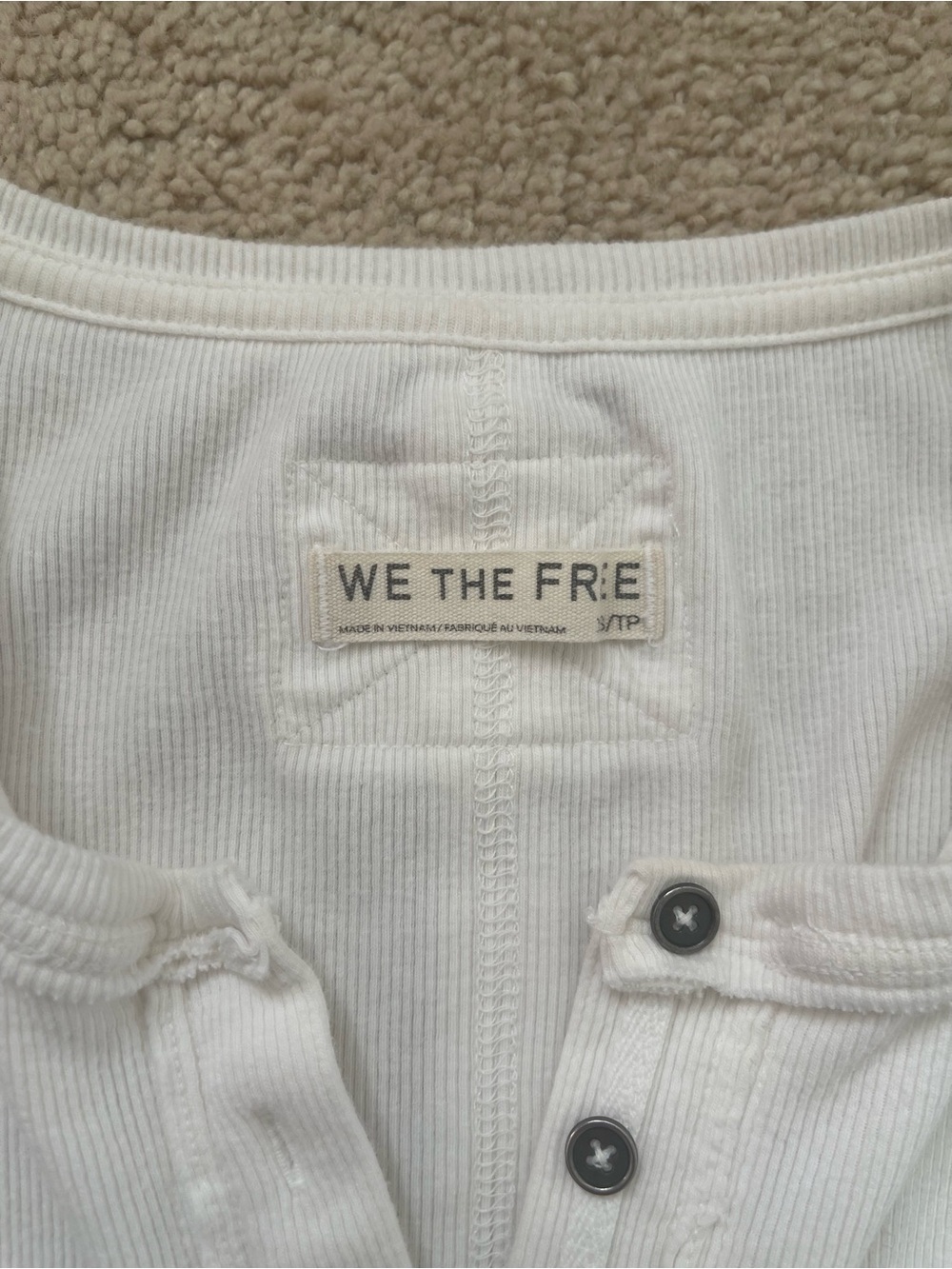 Free people we the free Jamie Henley XS ivory EUC! - Picture 7 of 9